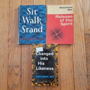 Watchman Nee Lot of 3 Books Sit Walk Stand Release Spirit Changed Likeness